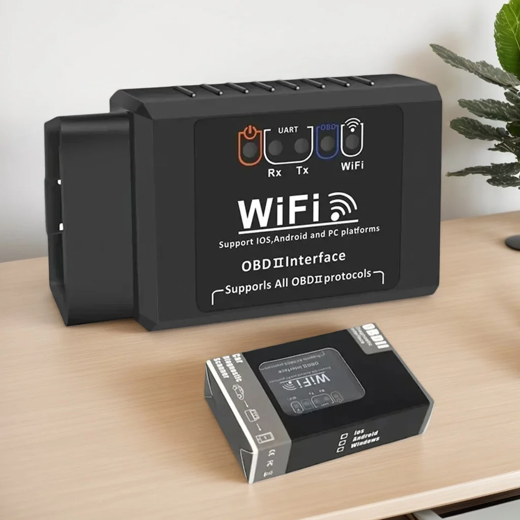 

Сканер OBD2 WiFi ELM327 V1.5 — диагностический инструмент для iPhone iOS/Android с автоматическим считывателем кодов OBDII
