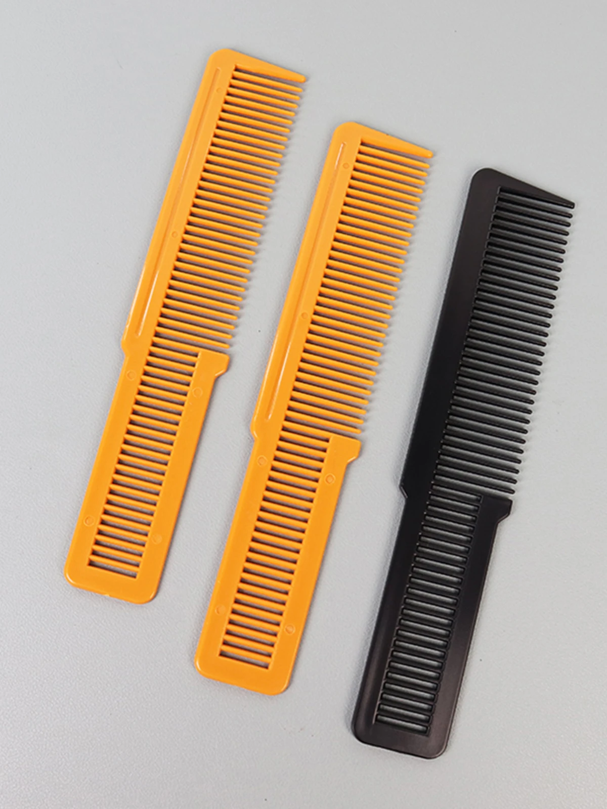 Peigne de coupe spécifique pour salon de coiffure en plastique, antistatique, à tête plate, peigne de coiffure, 1 pièce