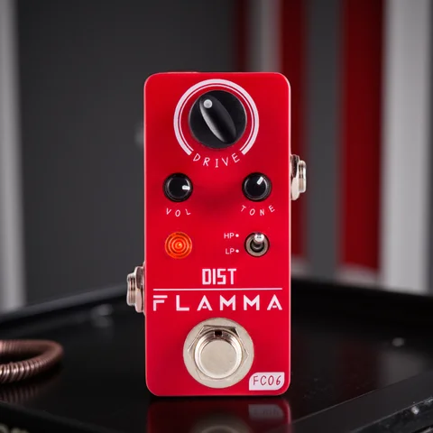 FLAMMA FC06 Distortion Guitar Pedal Electric Guitar Distortion Effects Mini Pedal True Bypass with Power Supply