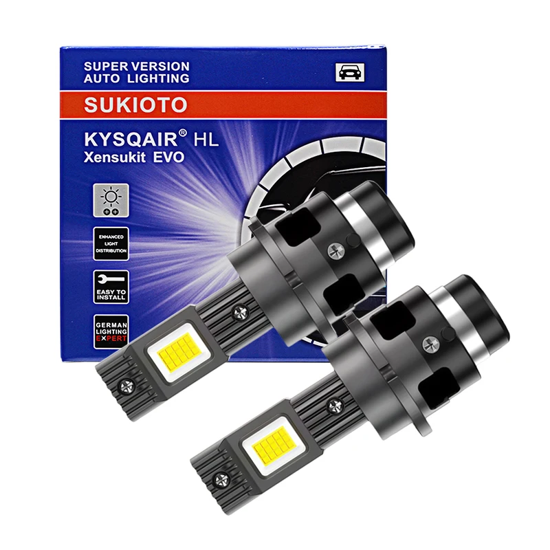 

1 Set D2R D2S LED Headlight Bulb Super Bright 40000LM 6500K White Replace HID Xenon Conversion Kit 90W D4R LED D4S Car Headlight