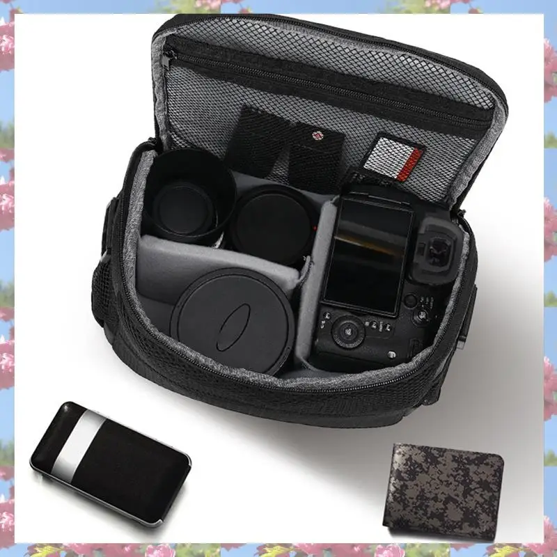 Top Sale Camera Bag Travel Shoulder Bag Water-Resistant Shock-Proof For DSLR/SLR/Mirrorless Camera Case With Removable Dividers
