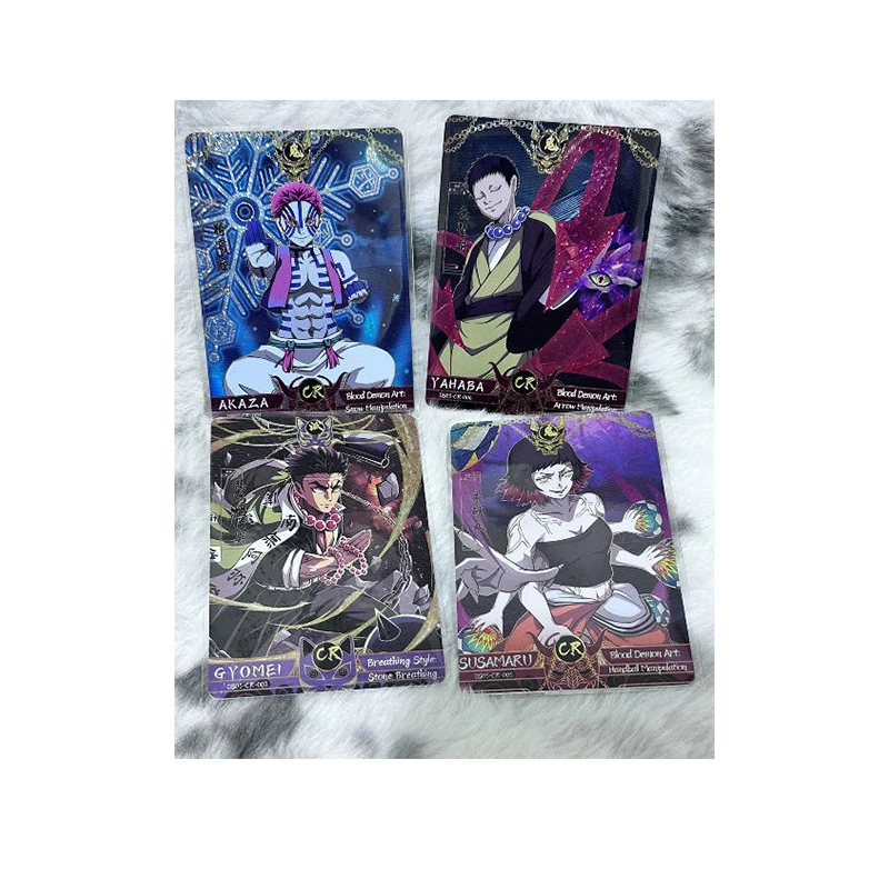 Anime Demon Slayer Kamado Nezuko Shinazugawa Genya Kochou Shinobu Collectible Cards Christmas Birthday Gifts Children's Toys