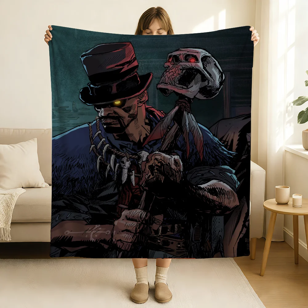 بطانية Game Blood West ناعمة وصديقة للبشرة لسرير الأريكة ومفرش السرير لجميع المواسم