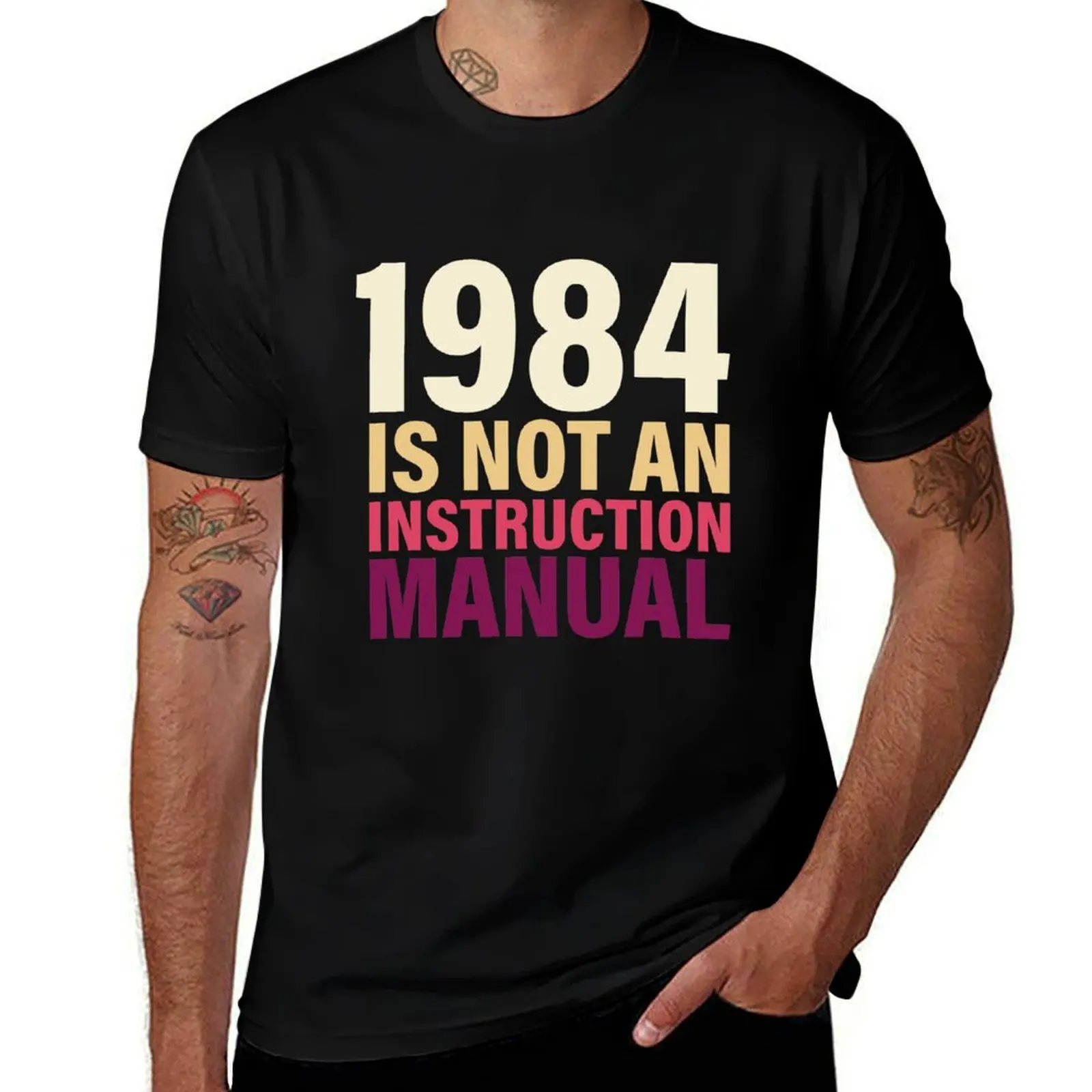 1984 Is Not An Instruction Manual T-Shirt oversizeds sublime mens white t shirts