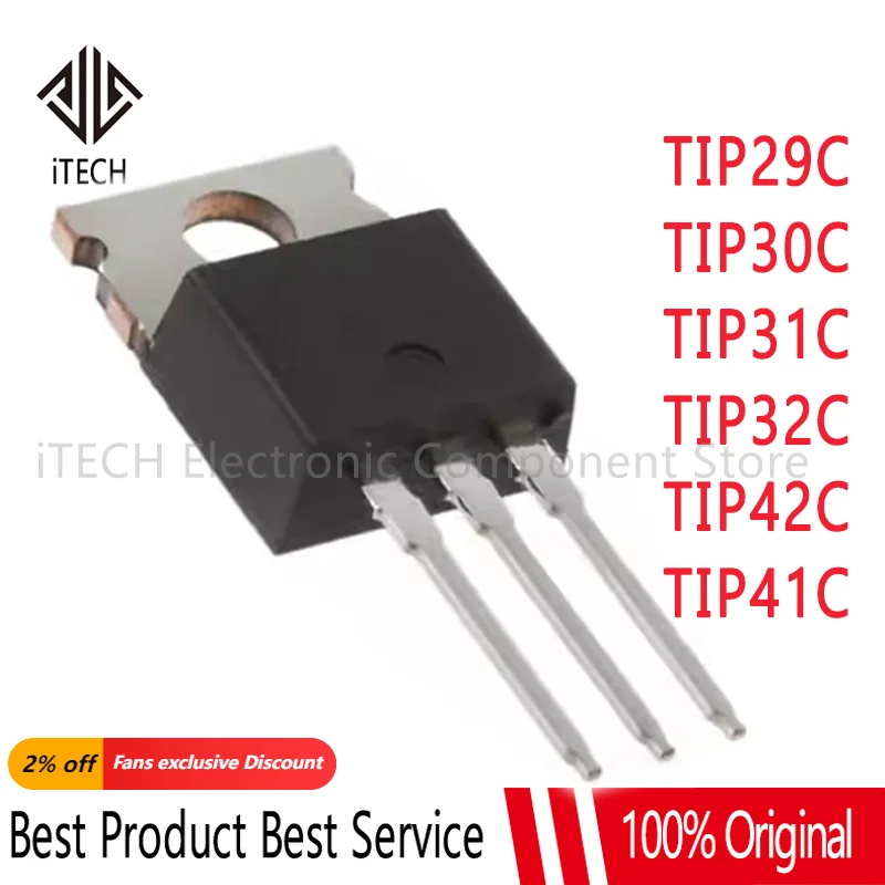 5PCS TIP31C TIP32C TIP41C TIP42C TO-220 TO220 TIP31 TIP32 TIP41 TIP42 TIP29C TIP30C PNP power transistor in-line triode