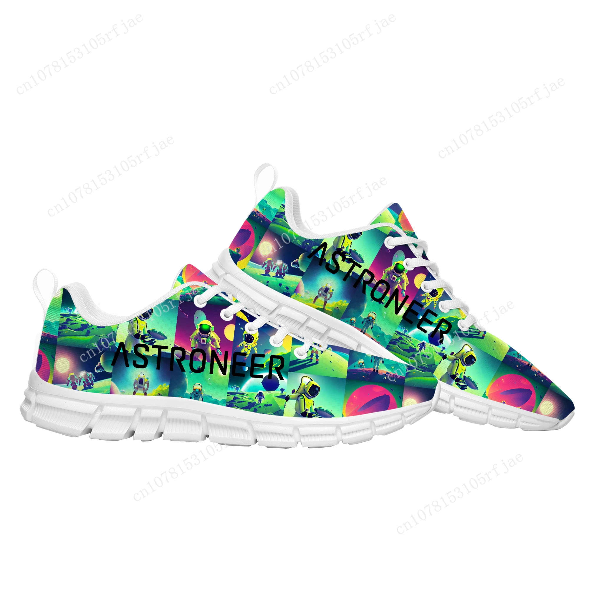 Astroneer Sport Custom Schoenen Van Hoge Kwaliteit Cartoon Spel Heren Dames Tiener Mode Sneaker Kleermaker Gemaakt Paar Gebouwde Schoenen