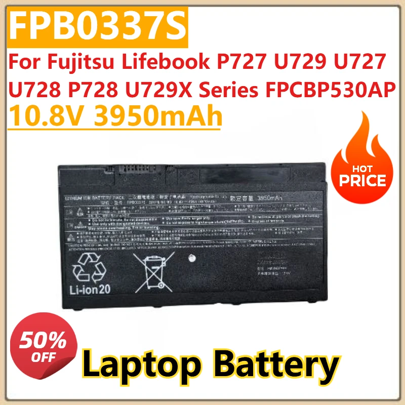 

New 10.8V 3950mAh FPB0337S FPCBP530 Laptop Battery For Fujitsu Lifebook P727 U729 U727 U728 P728 U729X Series FPCBP530AP