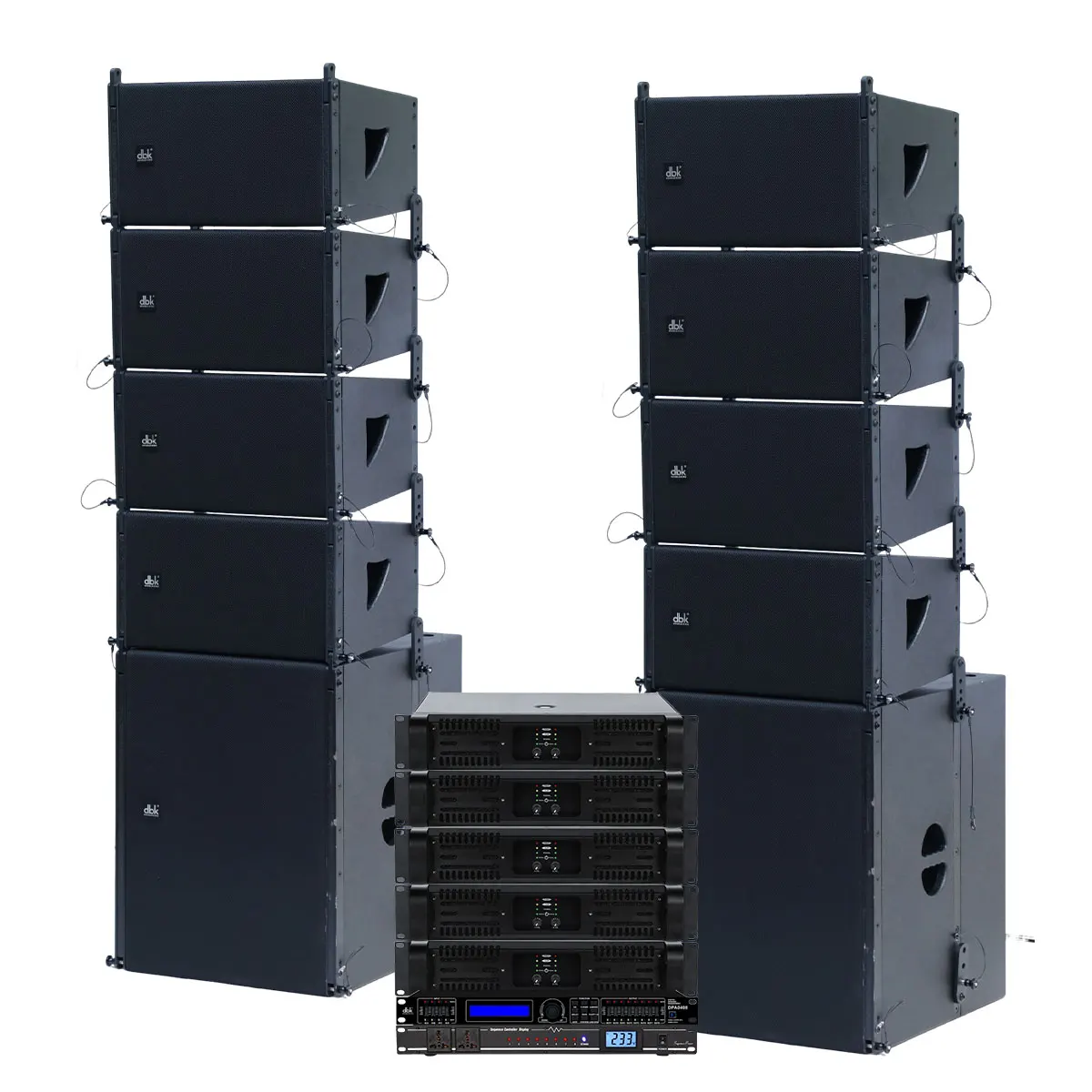 Wholesale 10 Inch Active Line Array PA Speaker System Full Set with Dual 18 Inch Subwoofer Stage Church Audio Sound Equipment