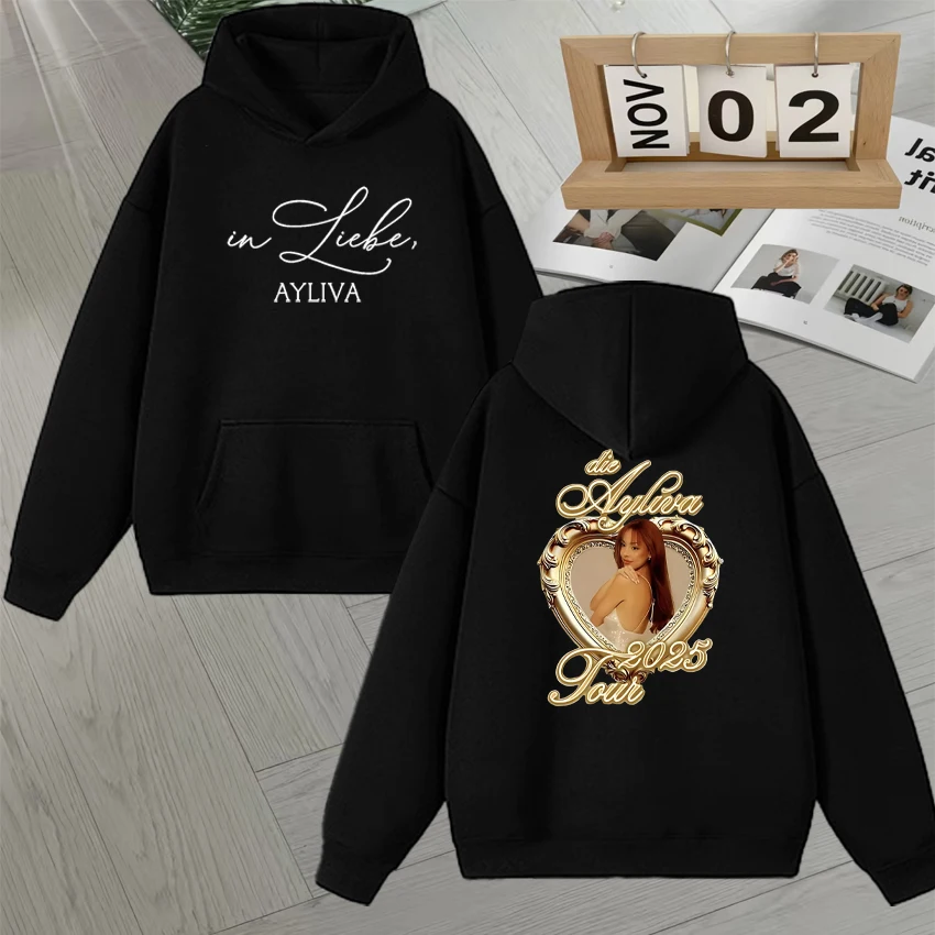 Haute qualité Die Ayliva Album Tour 2025 sweat à capuche graphique hommes femmes automne hiver surdimensionné Streetwear polaire à manches longues pulls