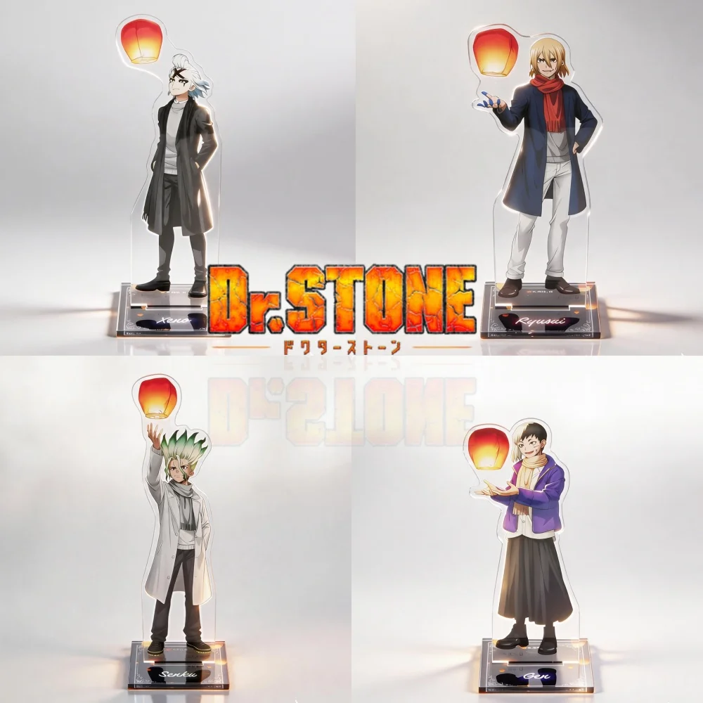 Nuevo Llavero de Acrílico de Anime Dr. Stone 2026 con Figura de Personaje de Dibujos Animados de Senku, Gen, Ryusui, Xeno y Sky Lantern, Regalo de Merchandising