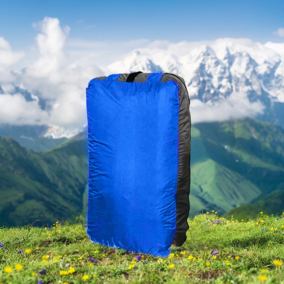 Paragliding long bags compressible tubes and long stacked parachute bags