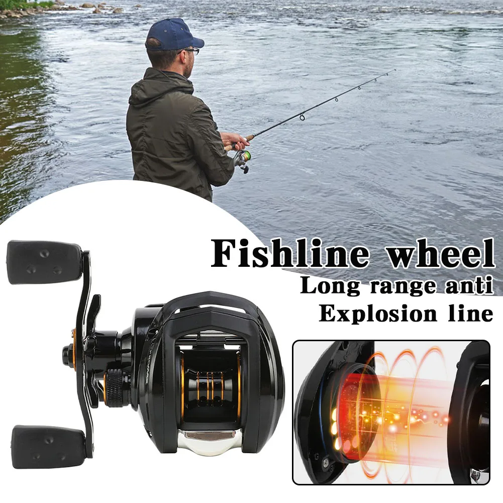 Super Braking Force Fishing Reel With High Speed Ratio Portable Long Throw Sea Rod Wheel Fishing Tackle