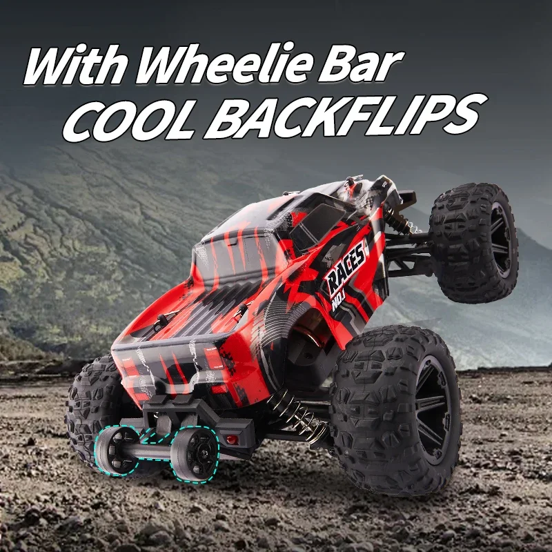 HXRC 8609 8610 1:14 55 KM/H 4WD RC auto con telecomando a LED auto ad alta velocità Drift Monster Truck per bambini vs Wltoys 144001 giocattoli