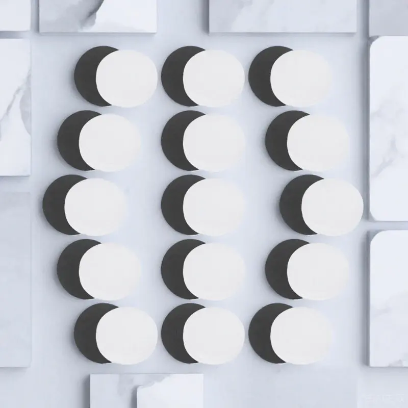 

30Pcs Round Chess Pieces Board Games Accessories Black White Chess Replacements Smooth Polished for Party Travel Home