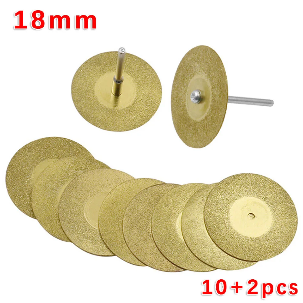 Saw Disc Cutting Wheels Set Spindle Shaft Cutter Gold Grinding Polishing Rotary Tool Round Equipment Replacement