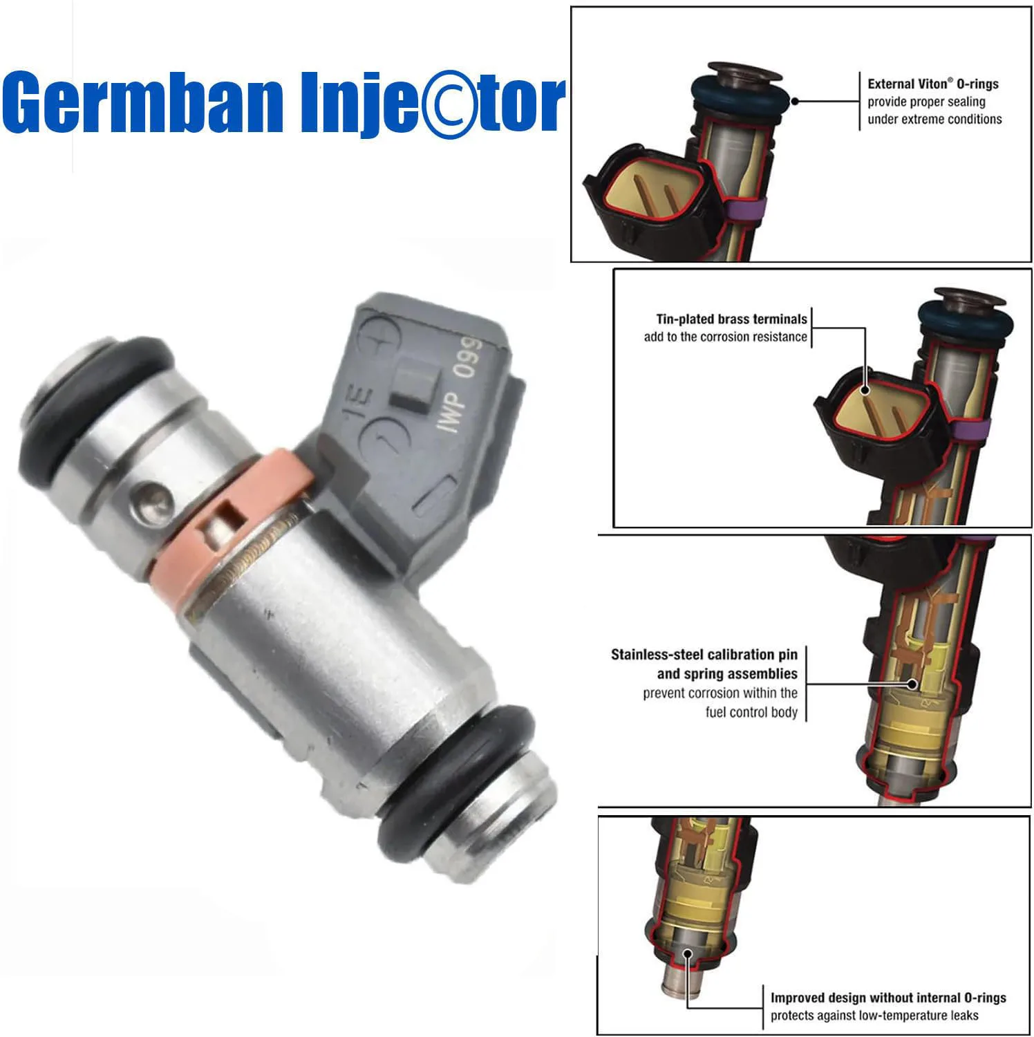 Fuel Injectors IWP099 For RENAULT CLIO FASE II 1.2 16 V 02-05 Car Engine Nozzle Injection Valve Injectors Fuel Spray Accessory