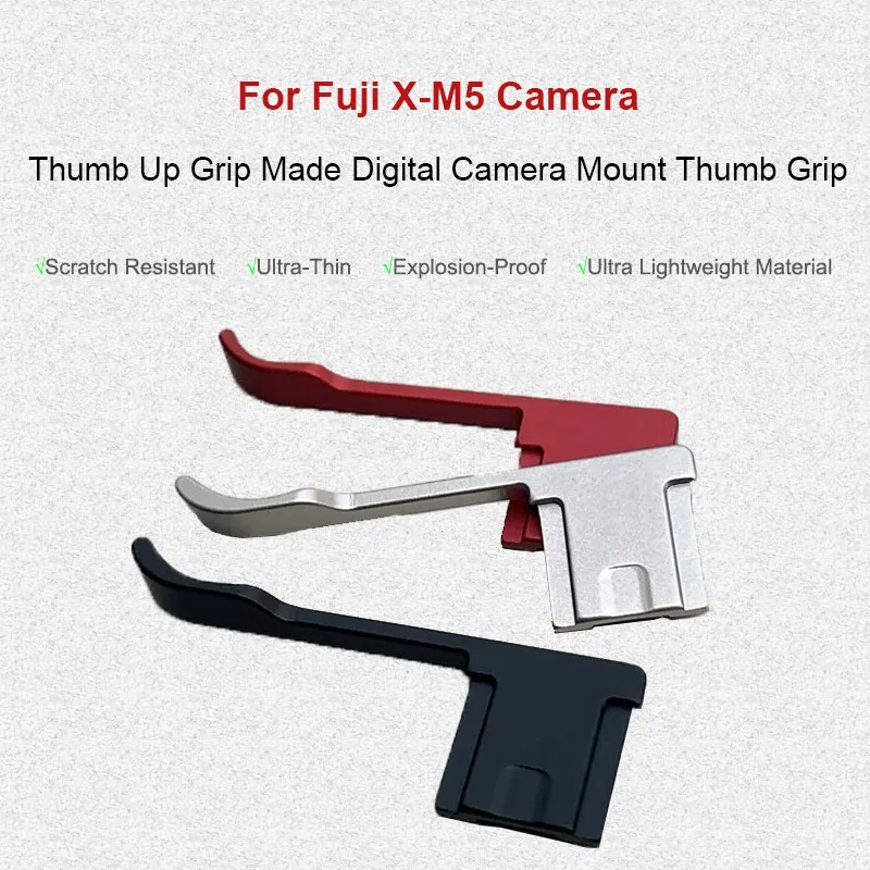 

2024 Latest For Fujifilm X-M5 XM5 XM-5 XM5 Camera Stand Thumb Grip Hot Boots Ultra Light Metal Thumb Grip