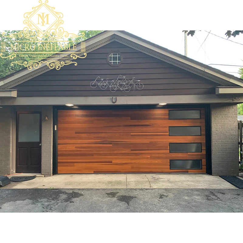 Customized Simple Modern Design Customized Steel Garage Doors For Classical Villa Garage