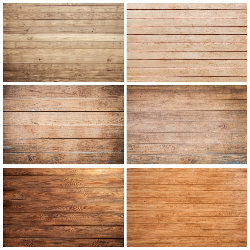 

Light Brown Wooden Board Backdrops for Photography Plank Texture Photo Photographic Birthday Party Decor Background Studio Shoot