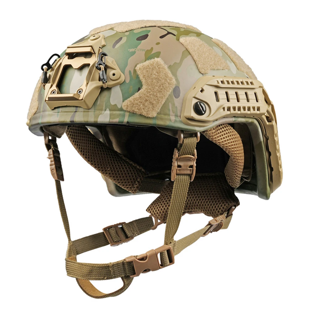 Capacete camuflado multicam PE ultraleve FAST SF - Sistema completo de forro Wendy |   Alta Proteção Civil