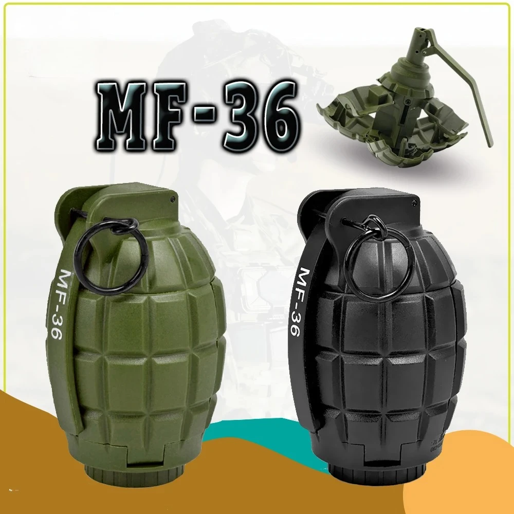 

Тактические игрушечные гранаты MF36 F1 (2 шт.) для страйкбола и пейнтбола, пружинные, имитирующие взрыв, для игр в CS, детский рождественский подарок