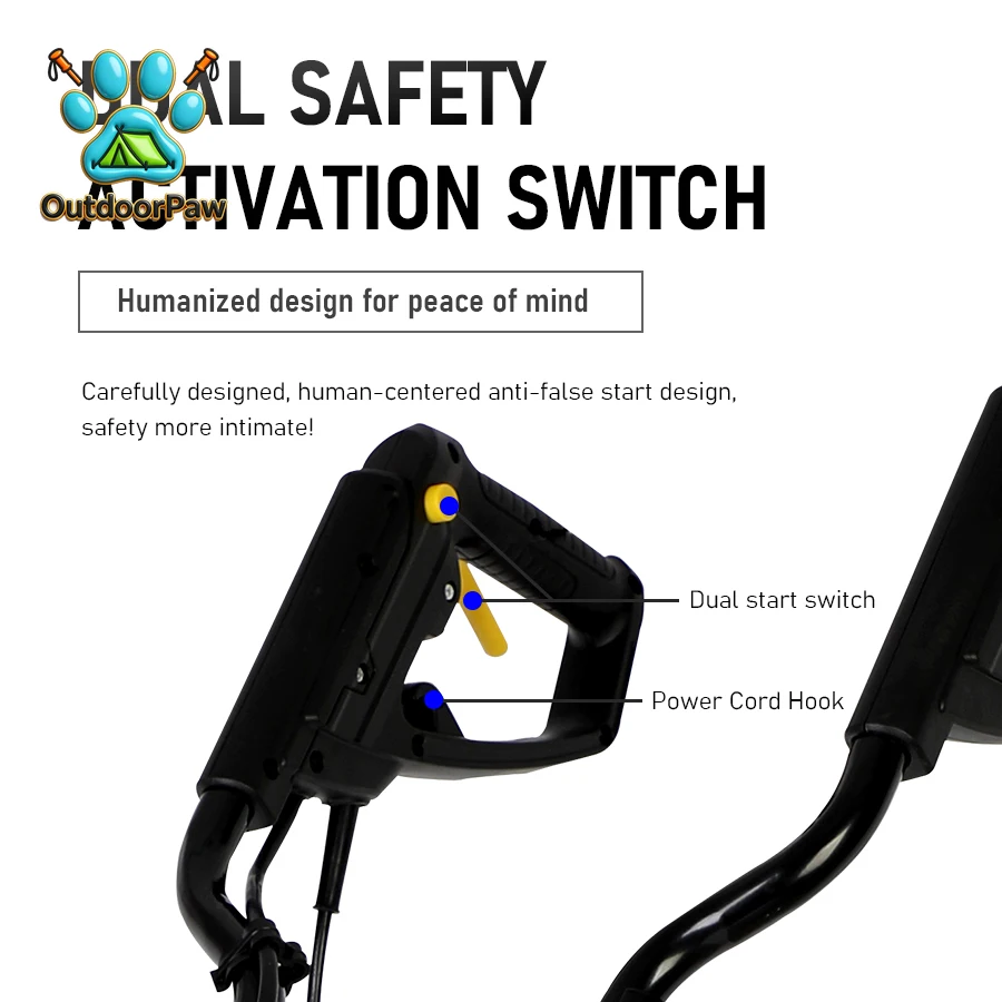 Electric Soil Loosener Household Garden Hand-push Tiller Electric Cultivator Agricultural Plow Hoeing Machine Rotary Weeder view 5