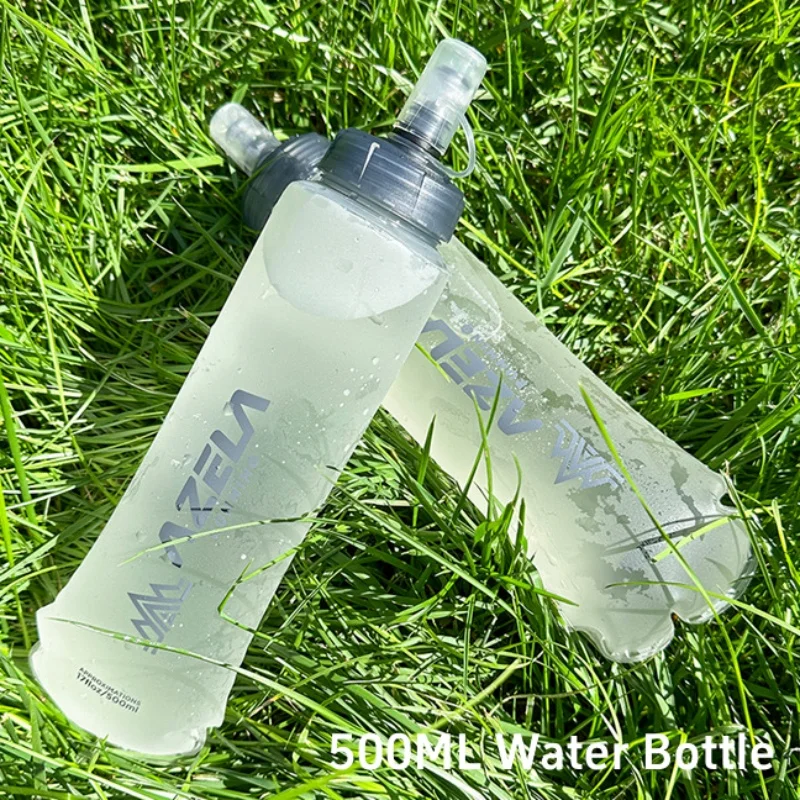 러닝 하이 드레이팅 조끼 배낭 초경량 트레일러 조깅 조끼 남성 여성 물병 500ML와 통기성 스포츠 조끼