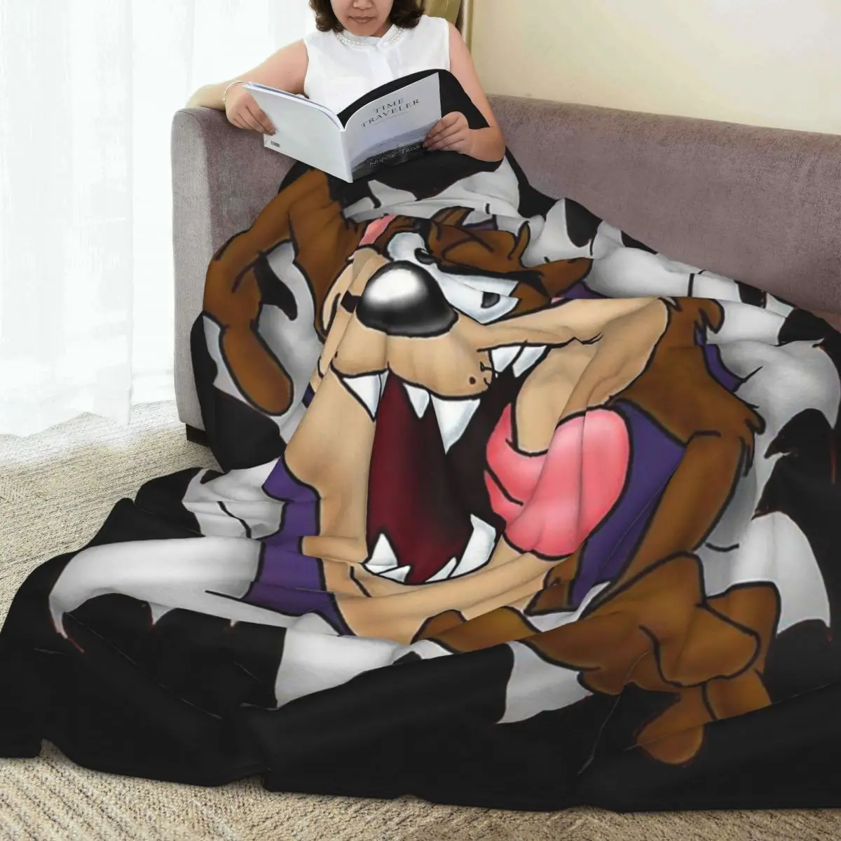 Tasmanian Devil Blankets Fleece Super Soft Sofa Throw Blankets For Couch Bedding Office Throws Bedspread Quilt