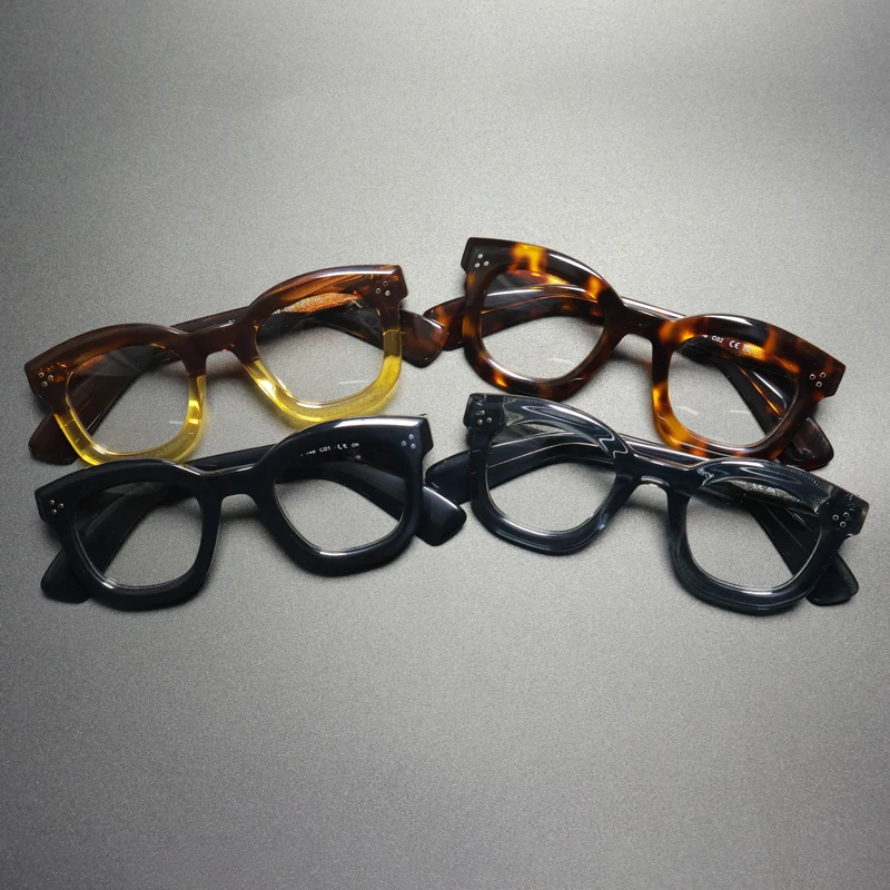 Gatenac Handmade Acetate Glasses Frame Men 2025 New Quality Vintage Eyeglasses Frame Women Retro Luxury Brand Designer Eyewear