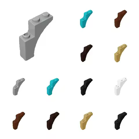 50pcs 13965 Arch 1x3x3 Building Blocks Kit Connection Educational Bricks Particle Puzzle Idea Toys Children Birthday Gifts