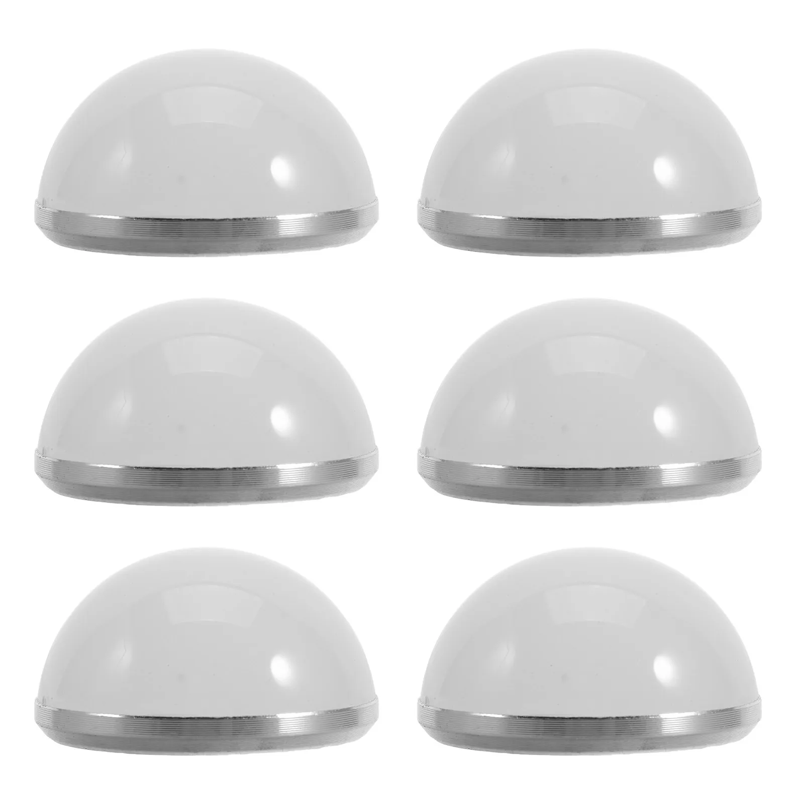 6Pcs Hemispherical LED Bulb Lampshade Covers Soft Light Diffuser Replacement for Vanity Bathroom Bedroom Mirror Lighting