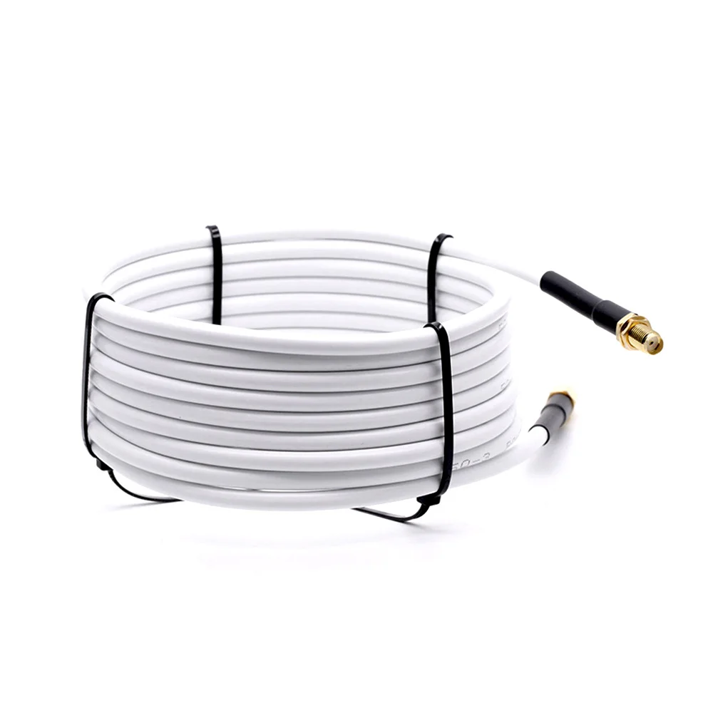 1M 2M 5M 10M 20M SMA Male to SMA Male RG58 50ohm Coaxial Cable SMA Plug WiFi Antenna Extension Cable Connector Adapter Pigtail