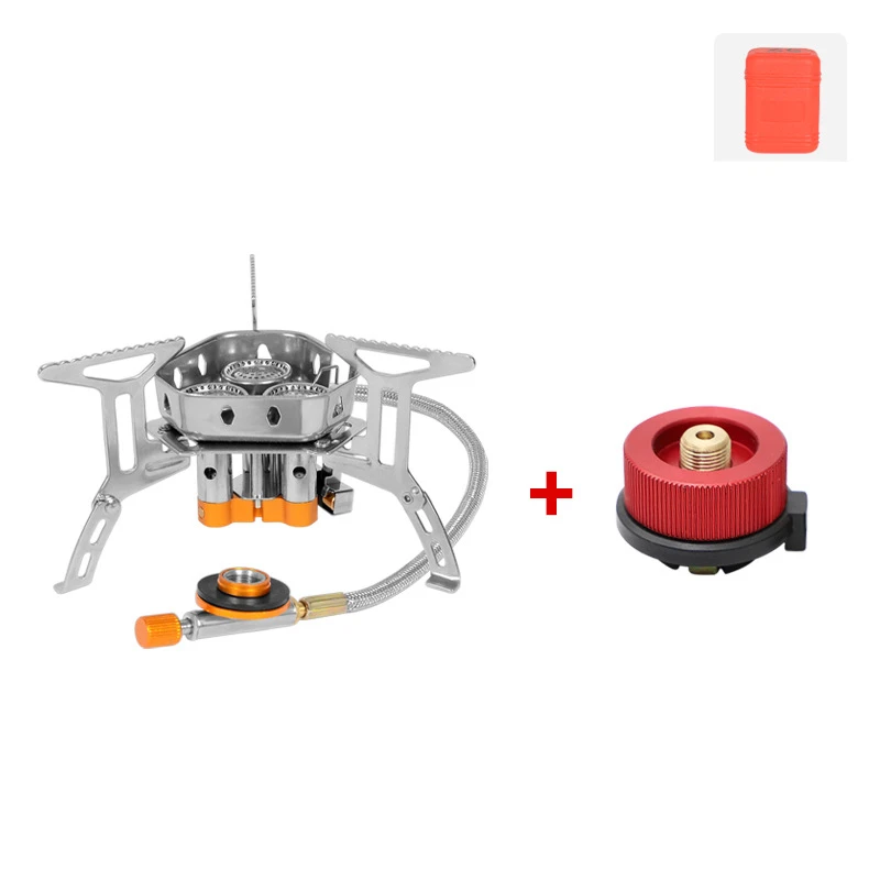 Camping Tourist Burner Big Power Gas Stove Cookware Portable Furnace Picnic Barbecue Tourism Supplies Outdoor recreation