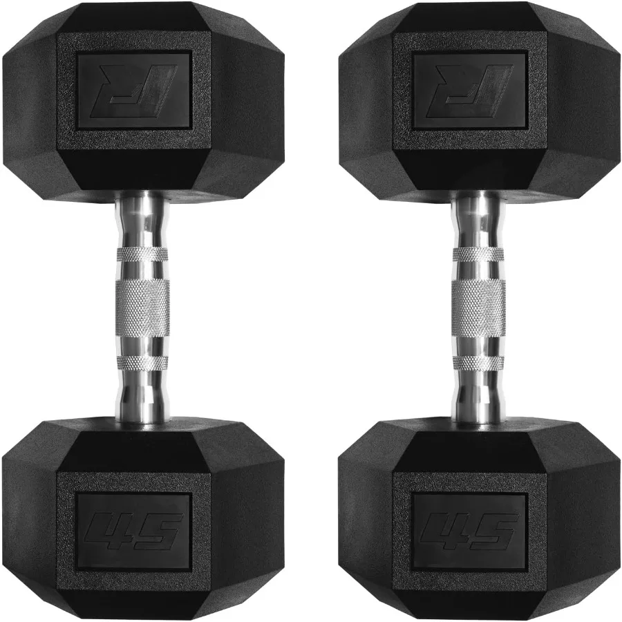 مجموعات دمبل سداسية مغلفة بـ 5650 رطلًا من مادة PVC مع رف اختياري لتدريب القوة في صالة الألعاب الرياضية المنزلية وأوزان يدوية تتميز بمقابض من الكروم #1