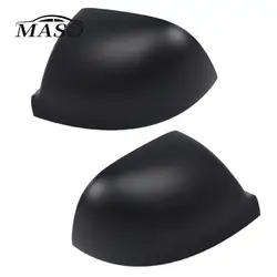 Matte Black Rearview Mirror Cover Side Mirror Caps Car Accessories for Volkswagen Transporter T5 T5.1 T6 2010-2023