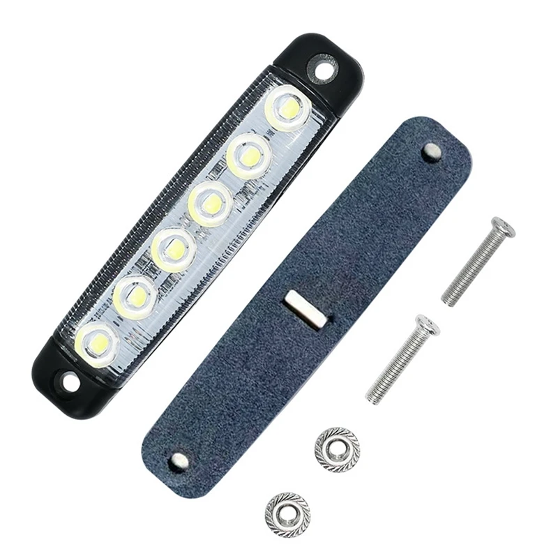 2PCS 12V/24V 6 Led Side Waterproof Marker Indicator Car Lights Front Rear for Trucks Cab RV Trailer image 5