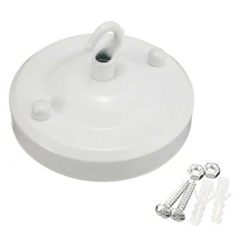 Lamp Parts Ceiling Plate Holder Decoration Hanger Fitting Hook Iron Light Living Room Plate Replacement Rose 1pcs