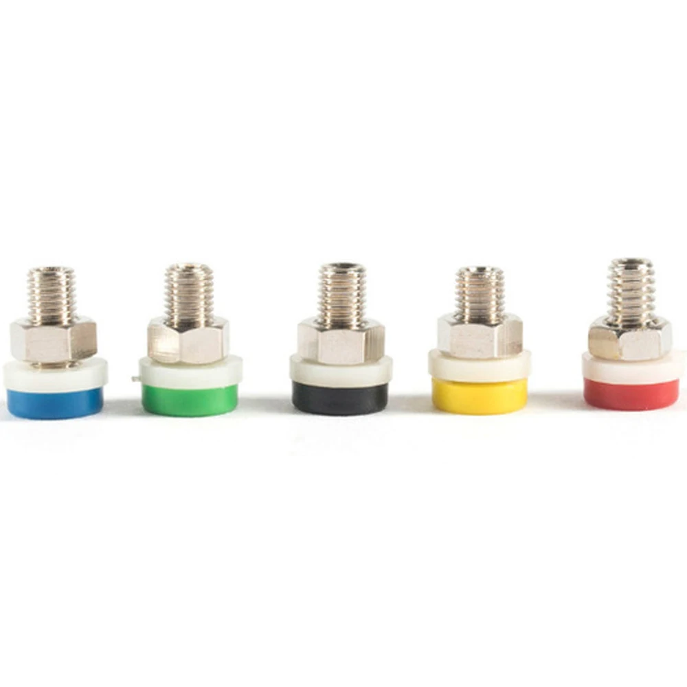 

10A Power Test Plug Connector 2mm Mini Banana Plug Panel Socket Jack Copper Nickel Plated Banana Socket Jack Connector 5PCS