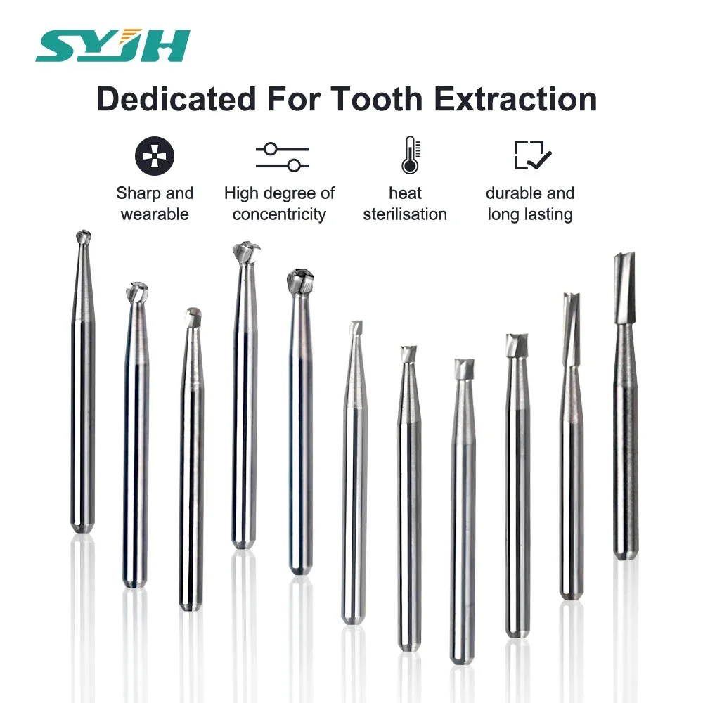 10Pcs Dental Carbid…