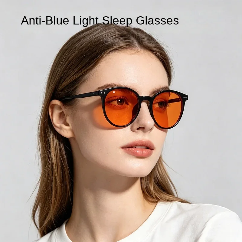 Red Red Lens Glasses Women Sleep Better Blue Light Blocking Glasses for Long Screen Time Orange Lens Glasses Gaming Eyewear - Aliexpress Deal