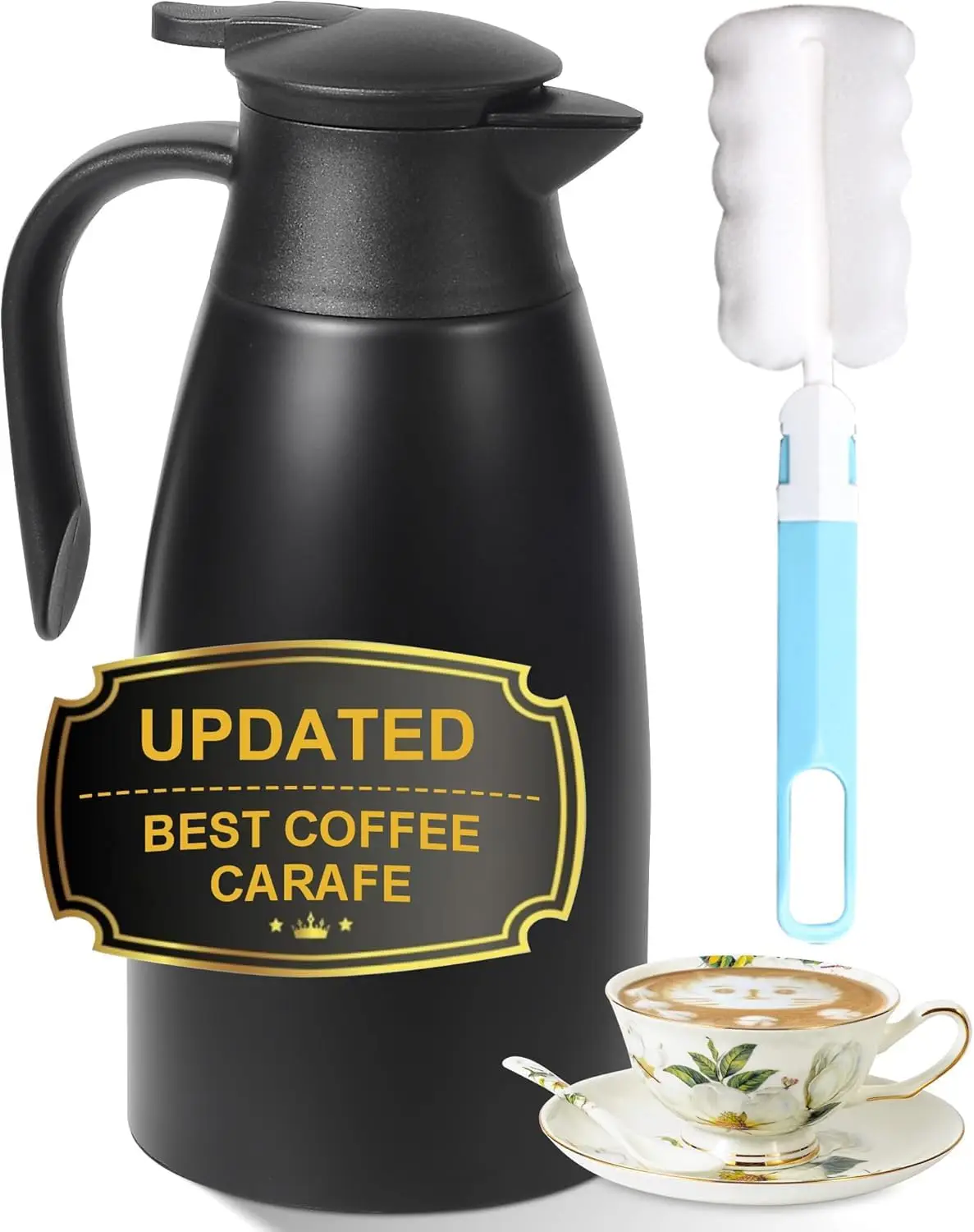 

Термос для кофе на 70 унций для сохранения тепла, обновленные термосы для горячих жидкостей, термос из нержавеющей стали для кофе