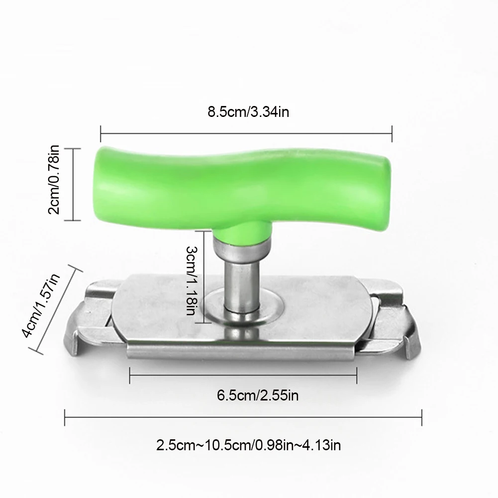 فتاحة علب متعددة الوظائف قابلة للتعديل ، فتاحة غطاء لولبي ، فتاحة غطاء جرة ، أداة فتح علب يدوية ، فولاذ مقاوم للصدأ لكبار السن #6