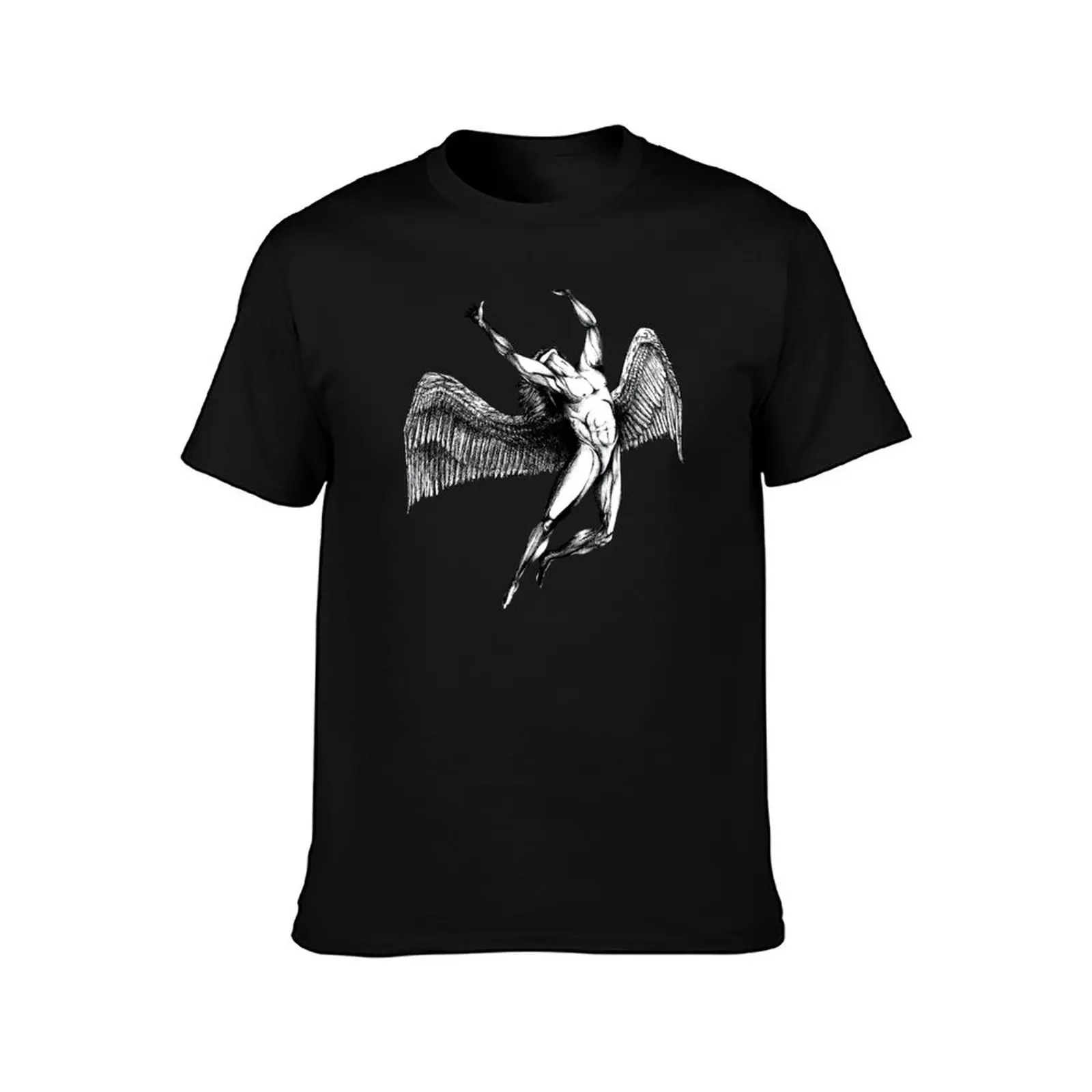 تي شيرت عادي تي إيكاروس تي شيرت رجالي أصلي للرجال تي شيرت قميص رجالي قطن