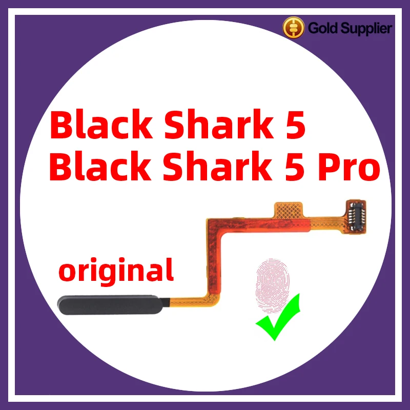 

Original For Xiaomi Black Shark 5 Pro under display Fingerprint Sensor Scanner Touch ID Connect home button Flex Cable