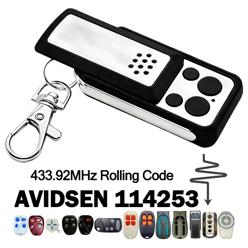 AVIDSEN 114253 Remote Control Compatible With 104700 104350 104257 104251 104250 654300 654250 654100 614701 Gate Remote Control