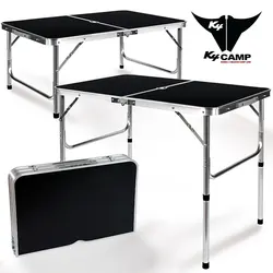 AB_90 luxury folding camping table-Black