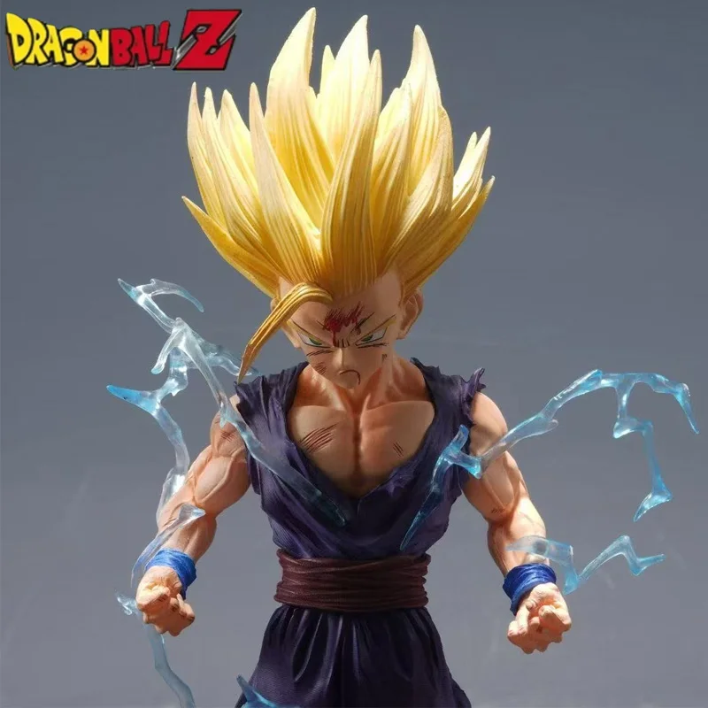 24cm Dragon Ball Z Anime Figure Son Gohan Action Figurine Super Saiyan 2 Cell Game Children Toys Son Goku Gift