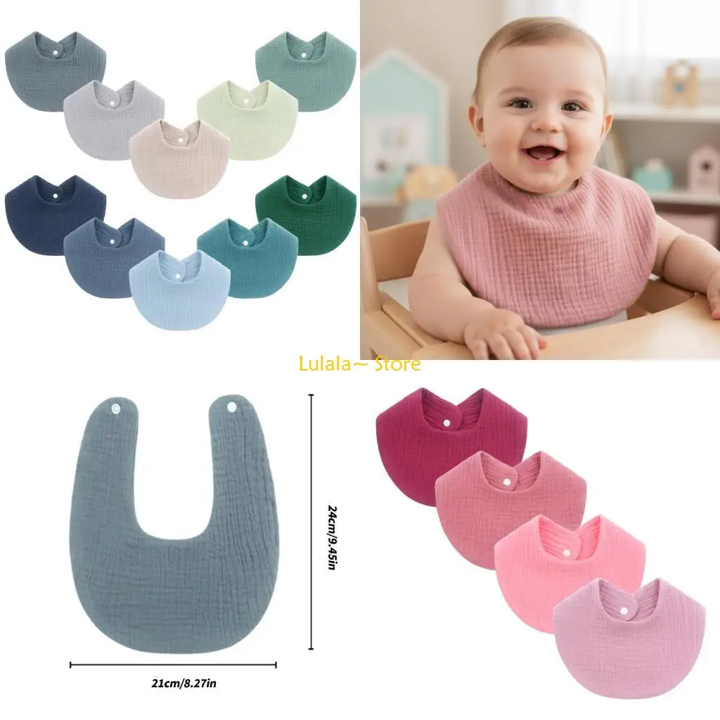 y4qa-4pcs-cotton-infants-drooling-bib-baby-burp-cloth-nursing-bib-comfortable-toddler-saliva-towel-2-layer-for-newborns