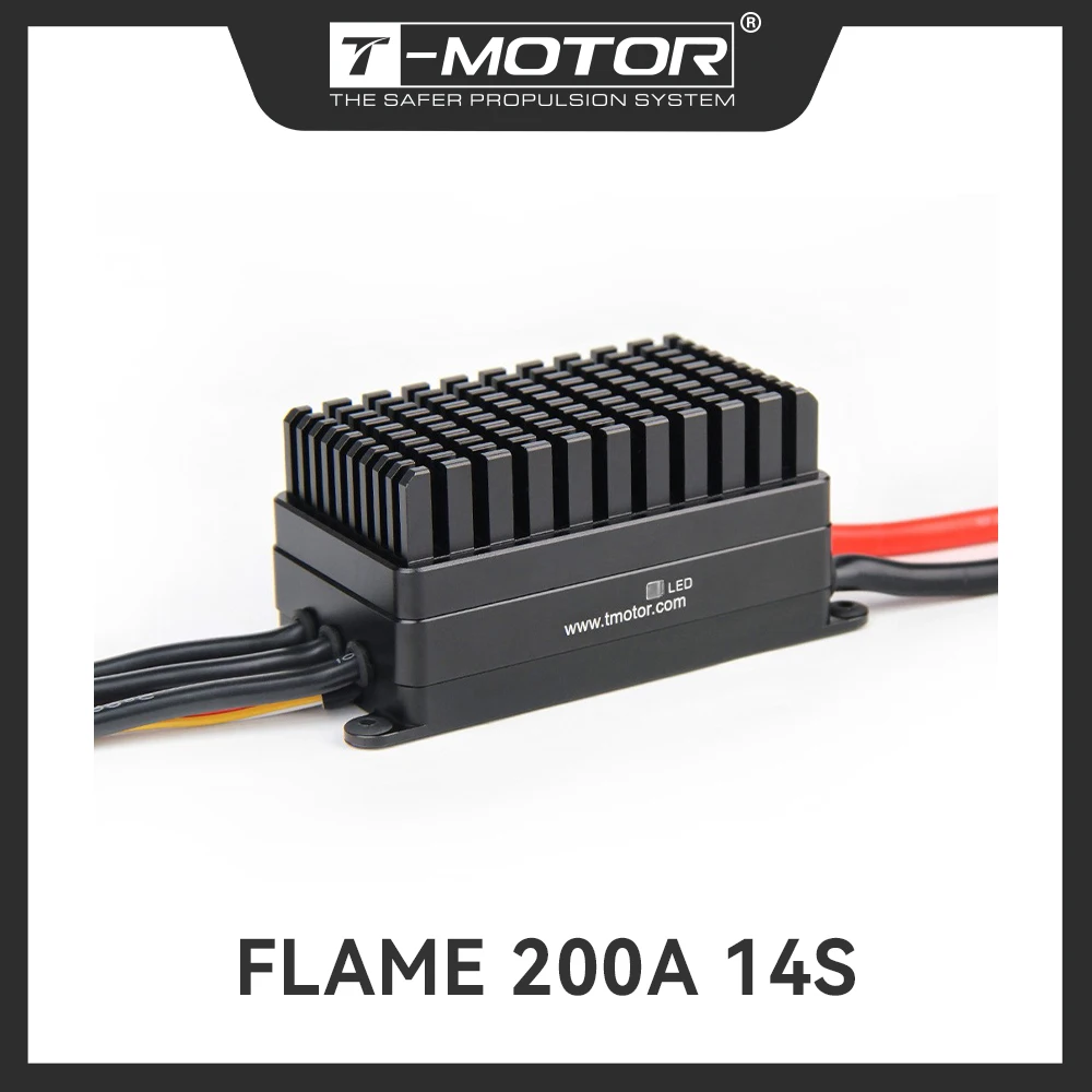 

T-MOTOR FLAME 200A 14S многовинтовой беспилотный летательный аппарат ESC 6-14S электронный регулятор скорости Высокая мощность для мультироторов U15 II