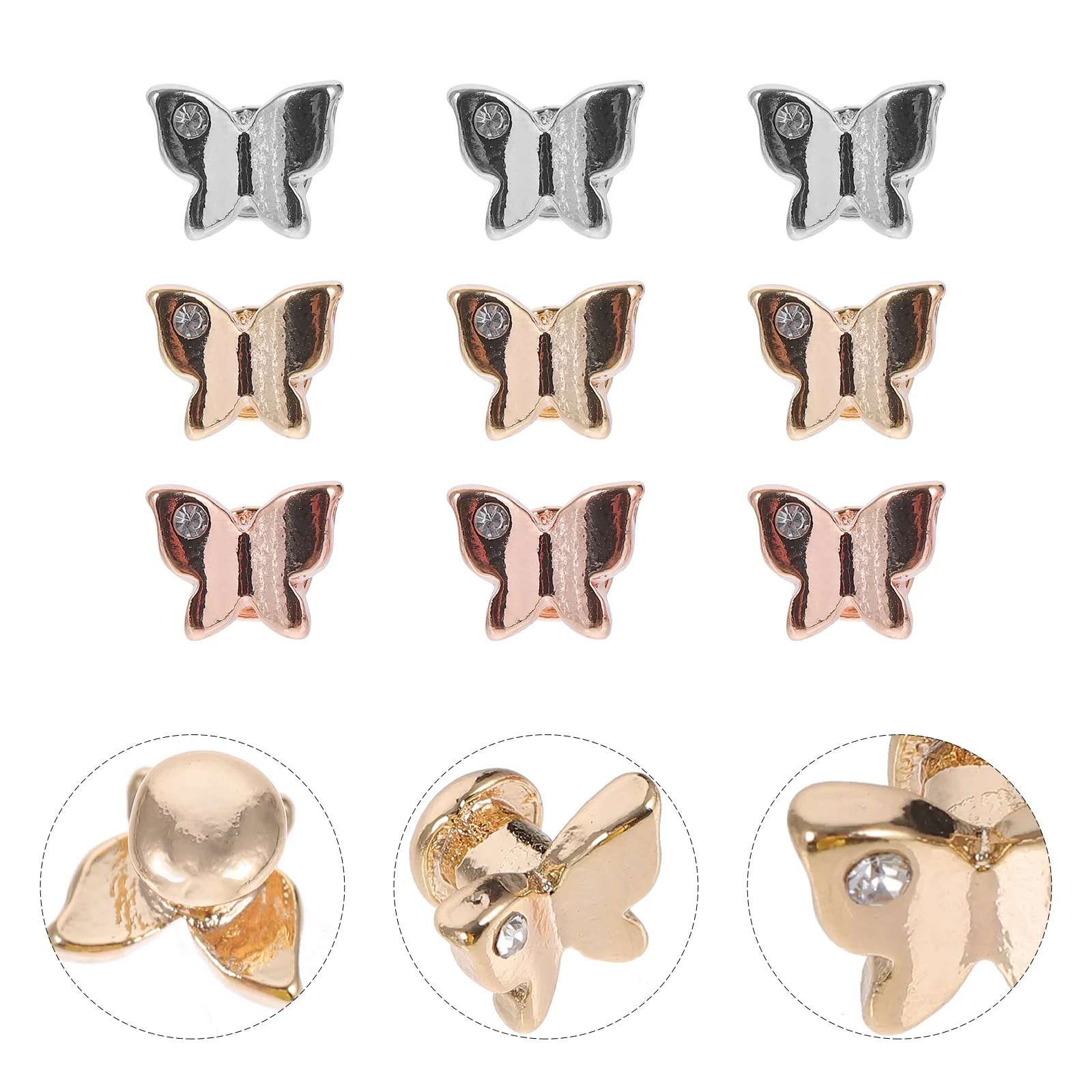 Breloques décoratives pour bracelet de montre, 10 pièces, fermoir en alliage de Zinc mignon et élégant pour montre intelligente, bracelet en Silicone, mise à niveau de remplacement